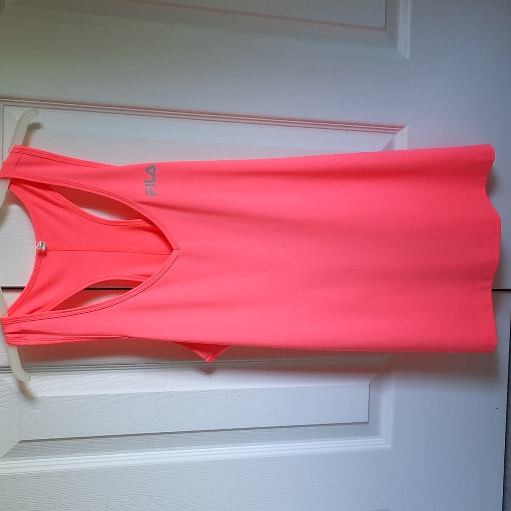 Fila Sport racer tank top salmon sz Large